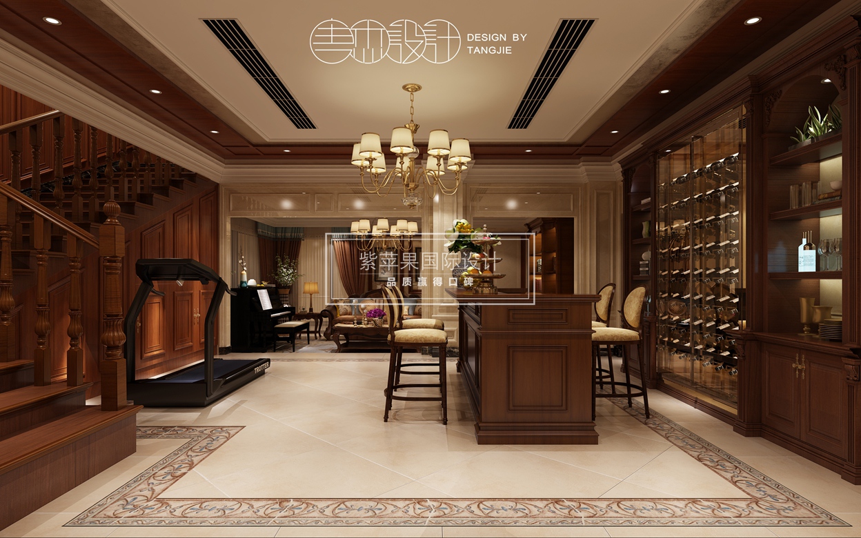 9吧臺區.jpg 橡樹灣裝修效果圖